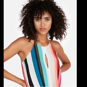 Expres tie tank top NWT